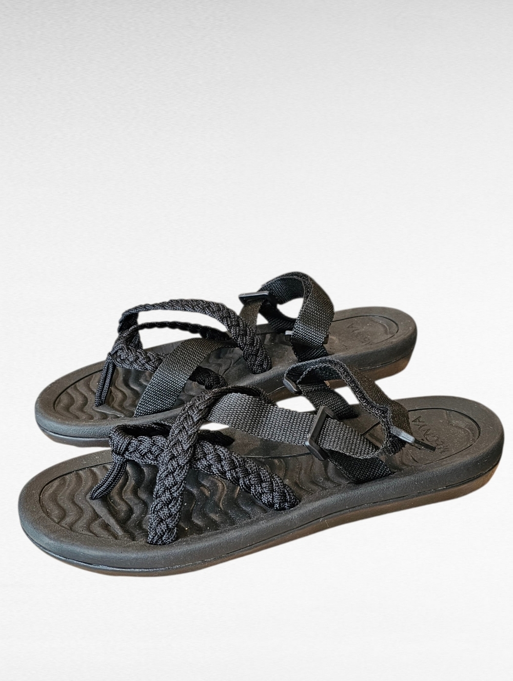 MEGNYA Hiking Sandals Black Size 10.5
